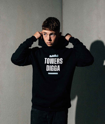 Hoodie "Towers Digga" Schwarz