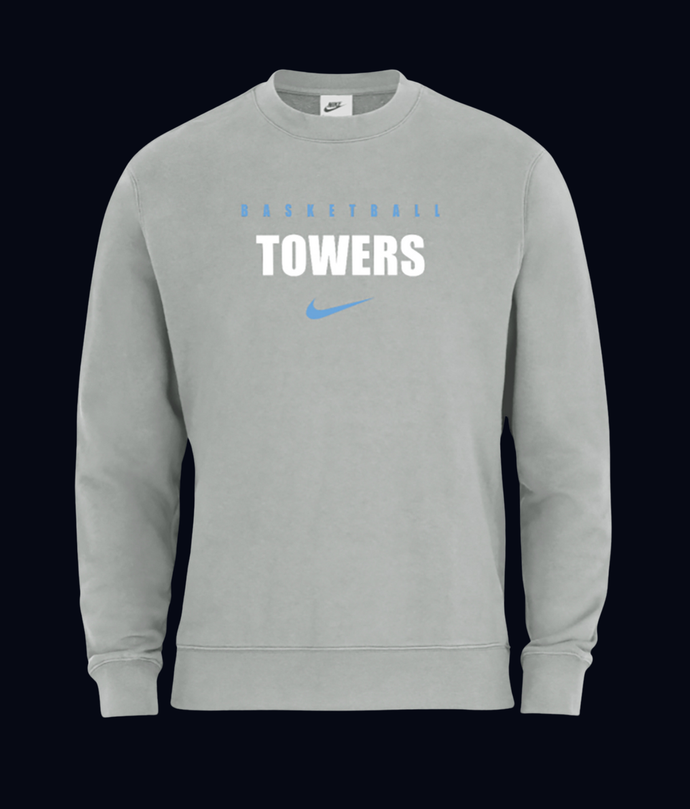 Sweatshirt Towers x Nike "Basketball Towers" Grau