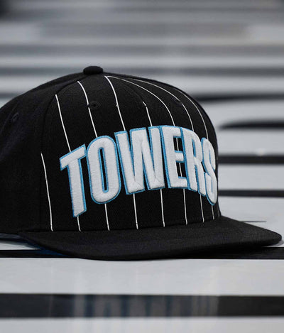 Snapback "Towers Stripes" Schwarz