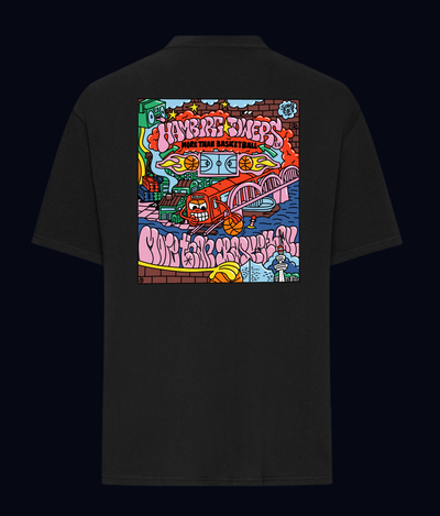 T-Shirt „Colorful Towers“ (Oversized Fit)