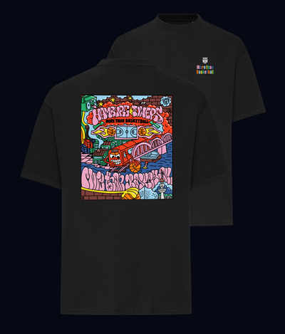 T-Shirt „Colorful Towers“ (Oversized Fit)
