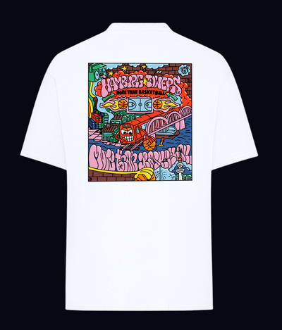 T-Shirt „Colorful Towers“ (Oversized Fit)