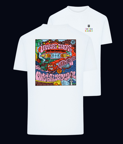 T-Shirt „Colorful Towers“ (Regular Fit)