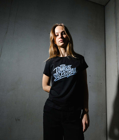 Frauen T-Shirt "Graffiti" Schwarz