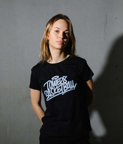 Frauen T-Shirt "Graffiti" Schwarz