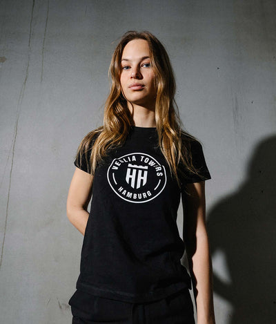 Frauen T-Shirt "Logo" Schwarz