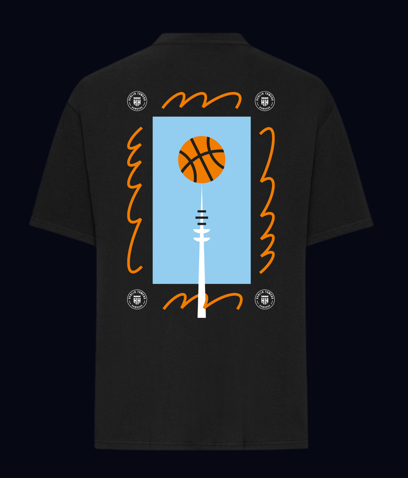 T-Shirt - Spinning Fernsehturm - Oversize Fit