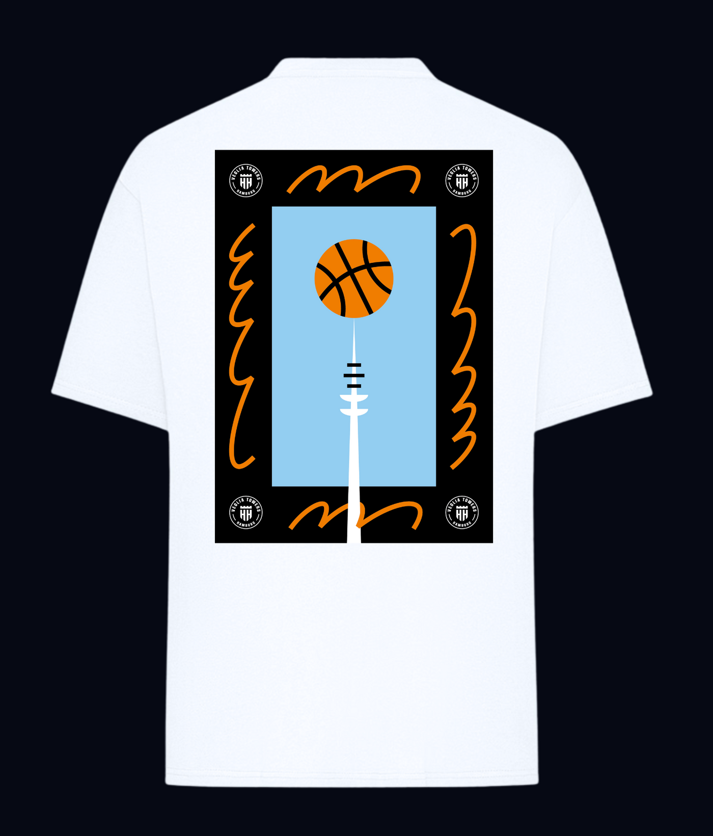 T-Shirt - Spinning Fernsehturm - Oversize Fit