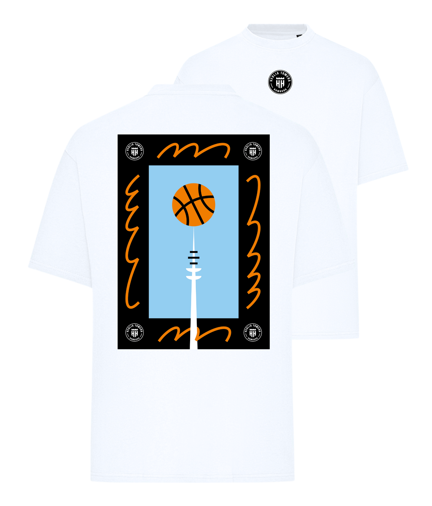 T-Shirt - Spinning Fernsehturm - Oversize Fit