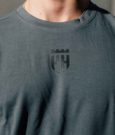 Oversize T-Shirt "Minimal" Dunkelgrau