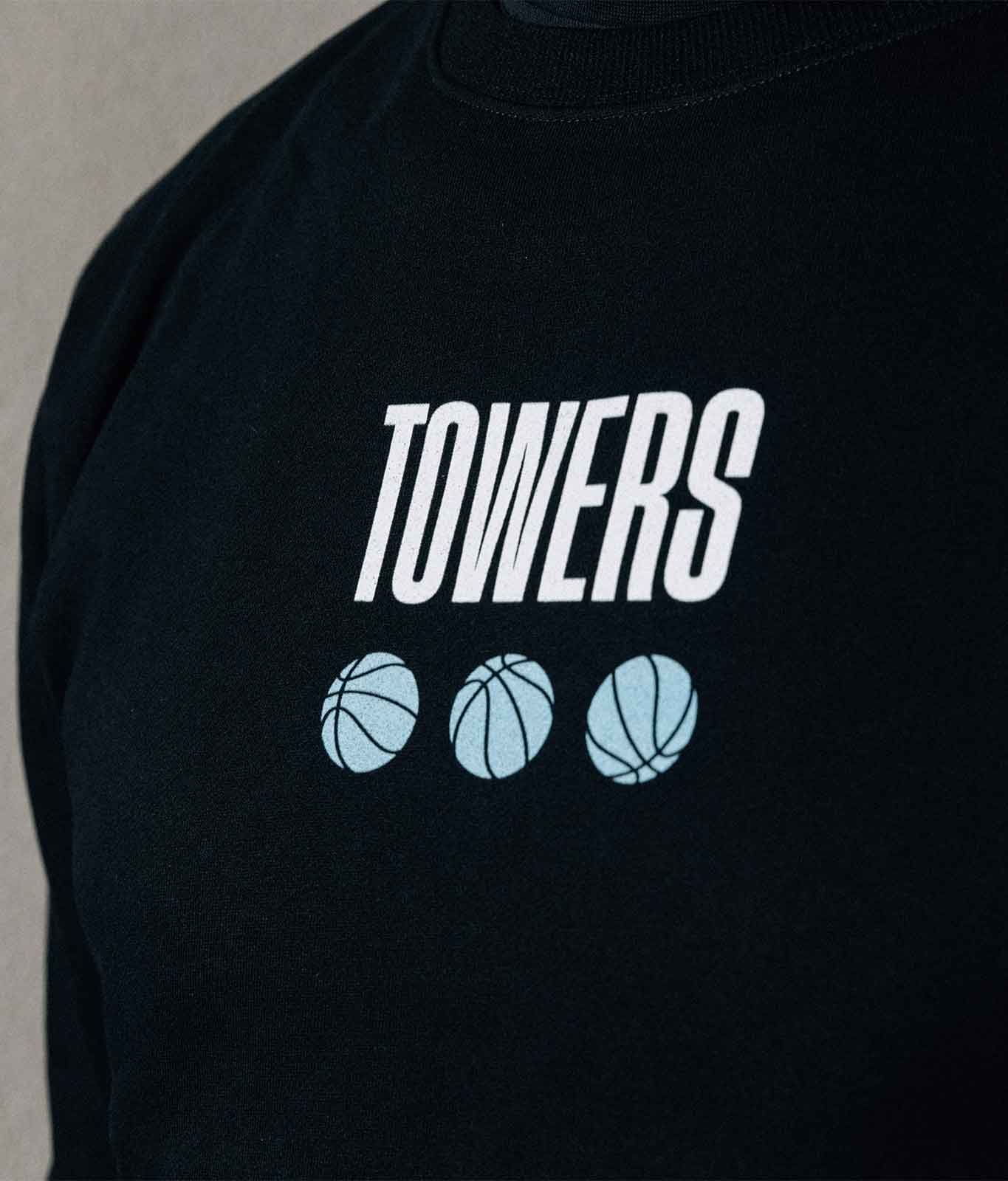 Pullover "Towers for three" Schwarz