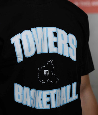 T-Shirt „Towers Basketball“ Schwarz
