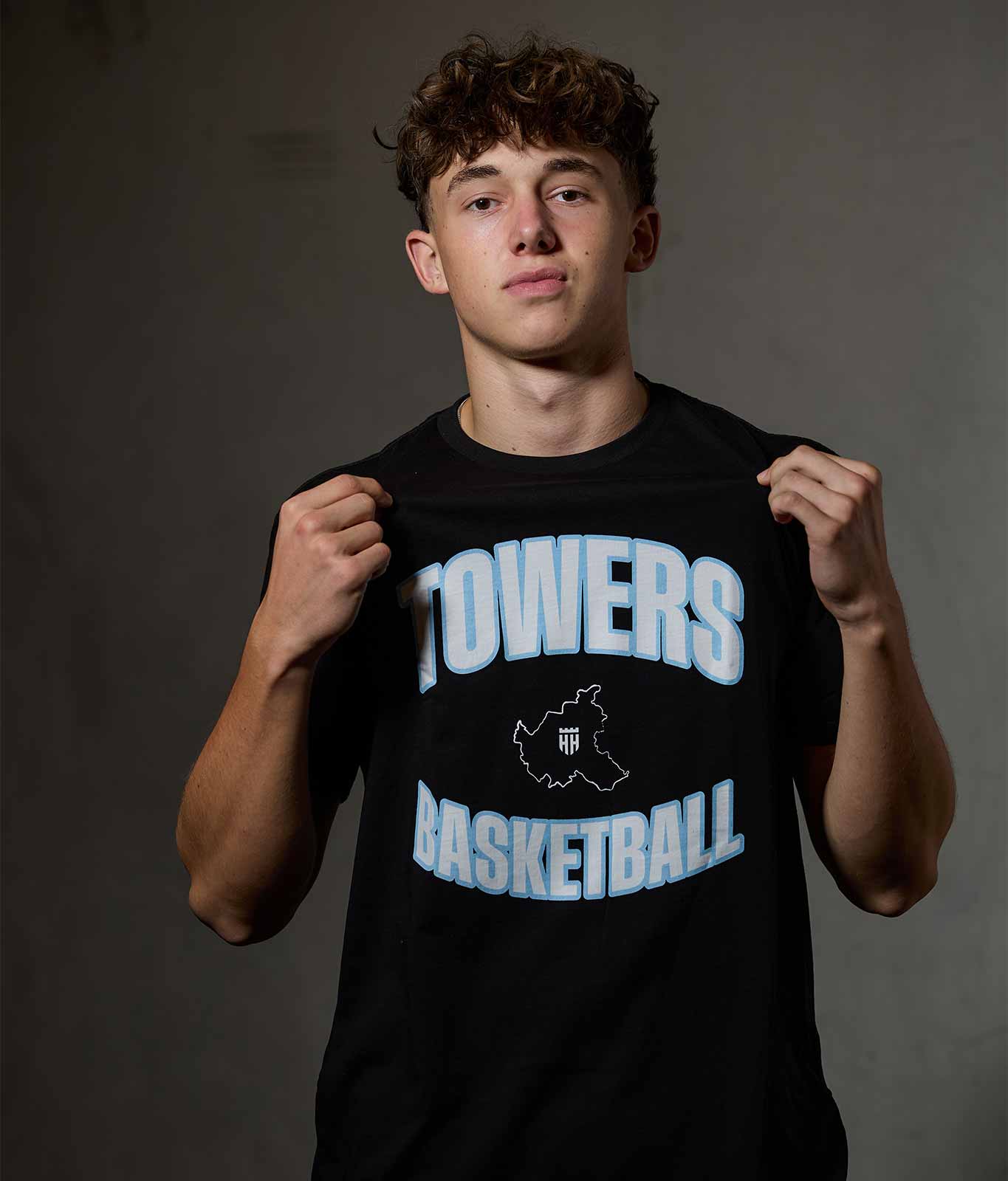 T-Shirt „Towers Basketball“ Schwarz