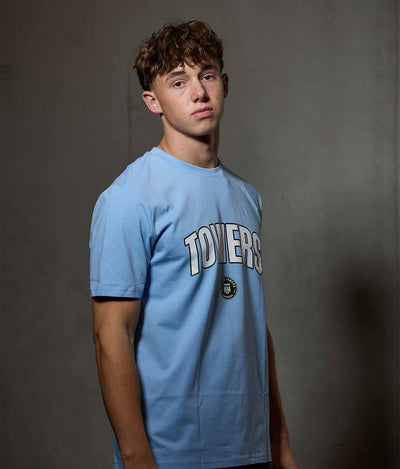 T-Shirt "Towers" Blau
