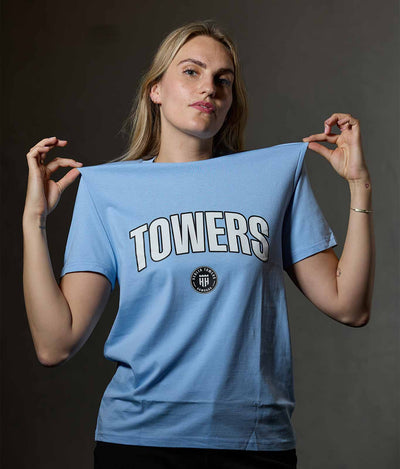 T-Shirt "Towers" Blau