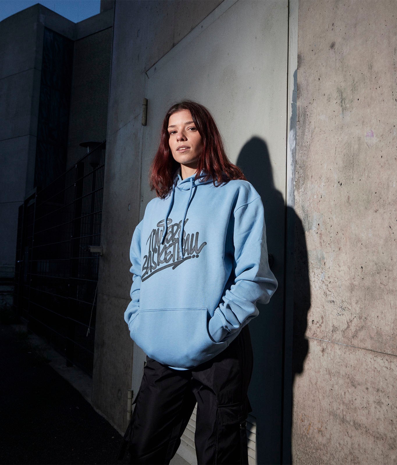 Hoodie "Graffiti" Blau