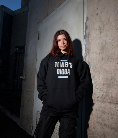 Hoodie "Towers Digga" Schwarz