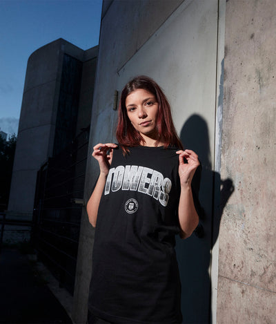 T-Shirt "Towers" Schwarz [Hafen Hamburg Edition]