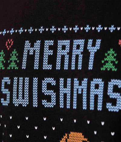 Ugly Sweater "Merry Swishmas" Schwarz