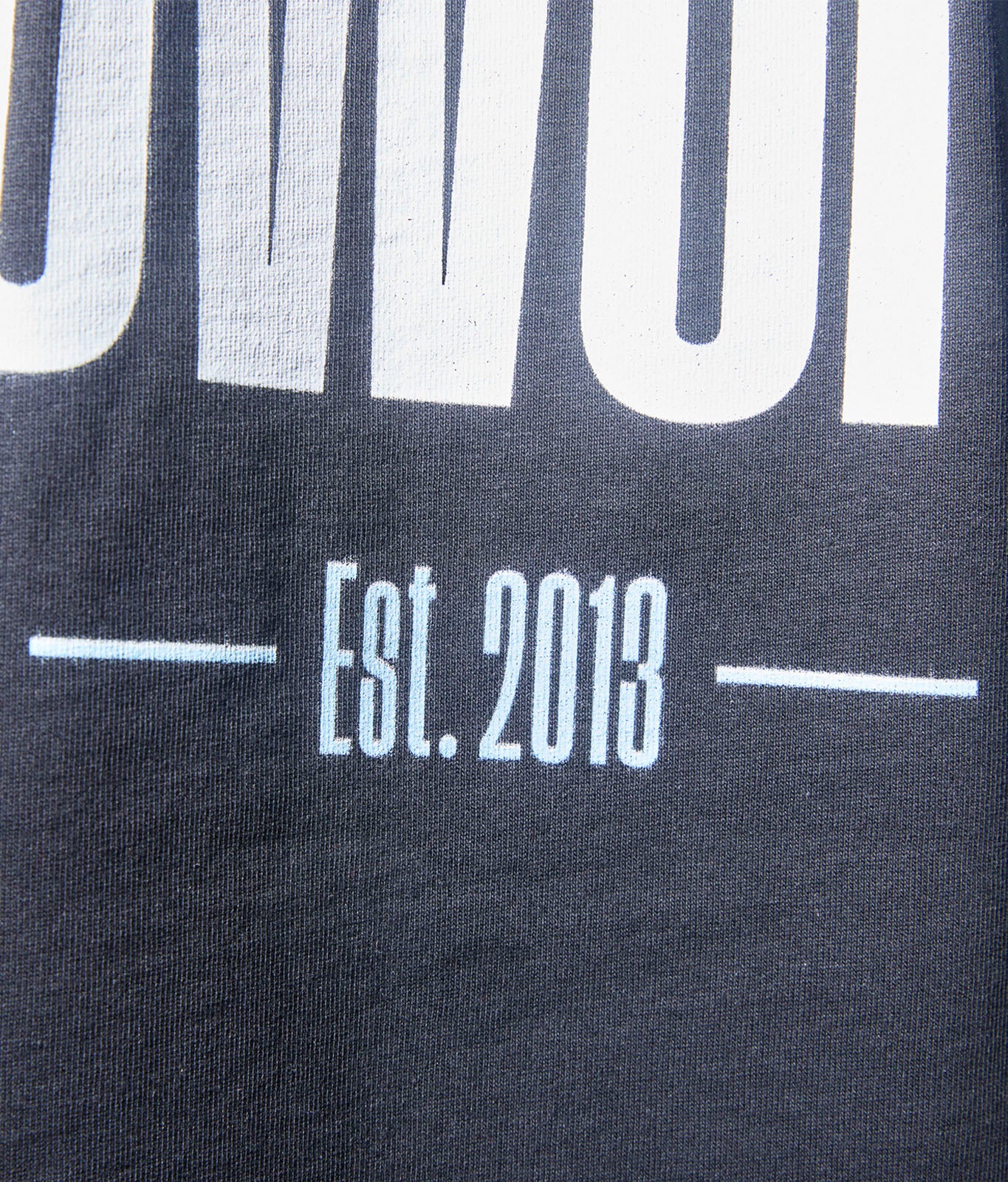 Oversize T-Shirt "Est.2013" Schwarz (Backprint)