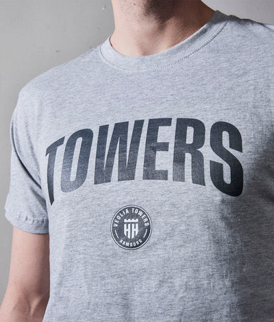 T-Shirt "Towers" Grau